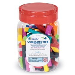 Learning Resources - Cuisenaire® Rods, Small Group Set, Plastic (Set of 155)