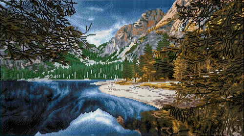 Diamond Dotz - Braies Lake, Dolomites, Italy