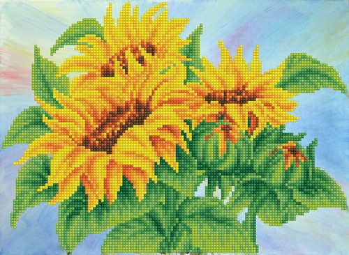 Diamond Dotz - Wistful Sunflowers