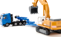 1:87 Zwaartransport dieplader + graafmachine-2