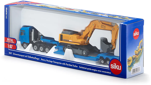 1:87 Zwaartransport dieplader + graafmachine-3