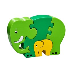 Lanka Kade - Baby Puzzel  - Olifant met Jong (4)