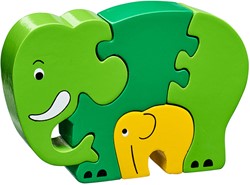 Lanka Kade - Baby Puzzel  - Olifant met Jong (4)