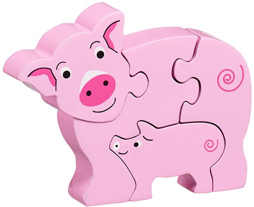 Lanka Kade - Baby Puzzel  - Varken met Biggetje (4)