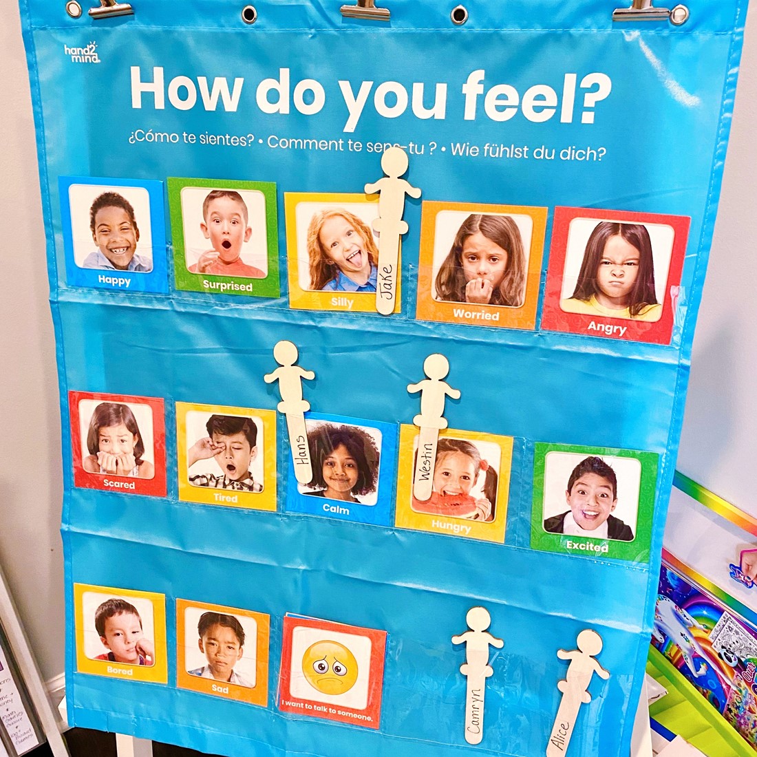 Learning Resources Tabellone Delle Emozioni Con 30 Bastoncini - Gioco Educativo Per Esprimere I Sentimenti In Classe O A Casa