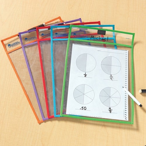 Learning Resources - Write And Wipe Pockets (Set of 5)-2