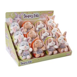 NICI - CDU 12 pcs Sleeping Pets Konijntjes 12cm