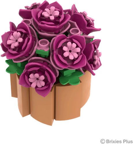 BRIXIES Plus Mini Bloem "Spring time" - 115 st