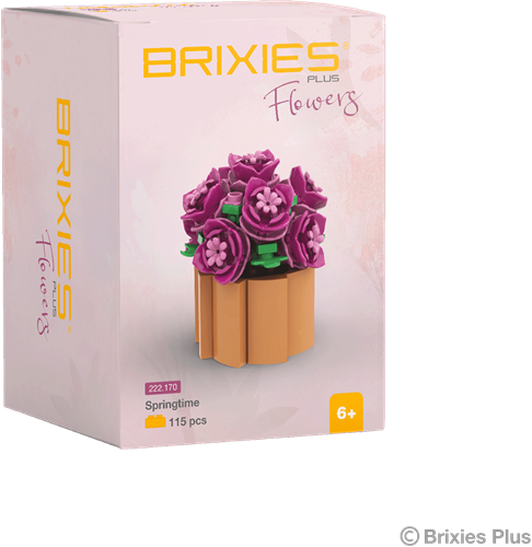 BRIXIES Plus Mini Bloem "Spring time" - 115 st-2