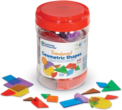 Learning Resources - Translucent Geometric Shapes (Set of 408)
