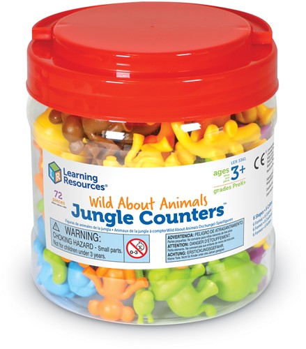 Learning Resources - Wild About Animals Jungle Counters® (Set of 72)-2