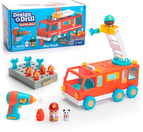 Learning Resources - Design & Drill® Bolt Buddies® Fire Truck