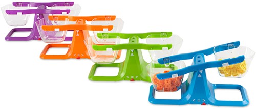 Learning Resources - Nestable Bucket Balances, Set of 4