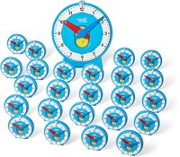 Learning Resources - Advanced NumberLine Clock™ Class Set-3