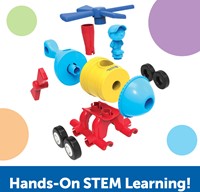 Learning Resources - 1-2-3 Build It!™ Rocket-Train-Helicopter-2