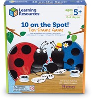Learning Resources - 10 On The Spot! ™ Ten Frame Game-3