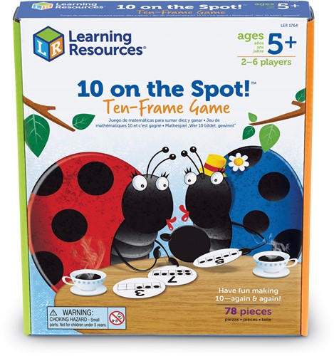 Learning Resources - 10 On The Spot! ™ Ten Frame Game-3