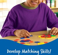Learning Resources - Plastic Pattern Blocks, 0.5 cm (Set of 250)-3