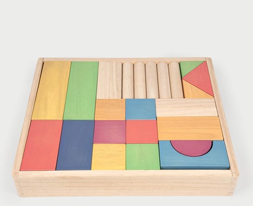 Tickit Regenboog Houten Jumbo Blokkenset