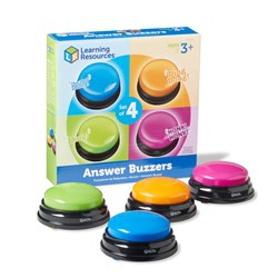 Learning Resources - Answer Buzzers (Set of 4)