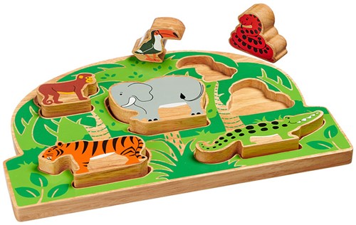 Lanka Kade - Vormenpuzzel - Dieren uit het Oerwoud (6)-2