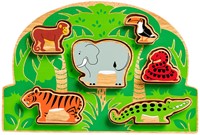 Lanka Kade - Vormenpuzzel - Dieren uit het Oerwoud (6)