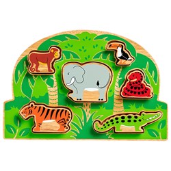Lanka Kade - Vormenpuzzel - Dieren uit het Oerwoud (6)