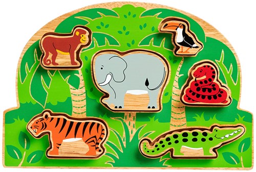 Lanka Kade - Vormenpuzzel - Dieren uit het Oerwoud (6)