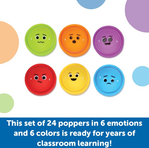 Learning Resources - Rainbow Emotions Fidget Poppers Set of 24-3