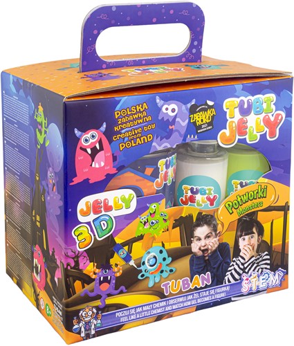 Tuban - Tubi Jelly Set With 6 Colors And Small Aquarium – Monsters