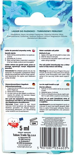 Tuban - Nail Polish Tubi Glam – Pearl Turquoise-3