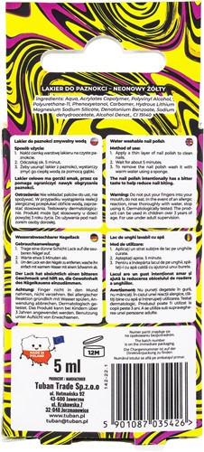 Tuban - Nail Polish Tubi Glam – Neon Yellow-3