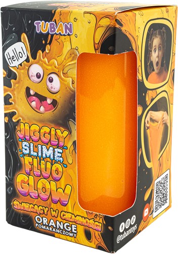 Tuban - Jiggly Slime Fluo Glow – Orange 430 g