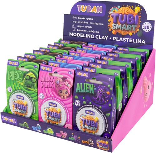 Tuban - CDU 24 pcs Tubi Smart Modelling Clay