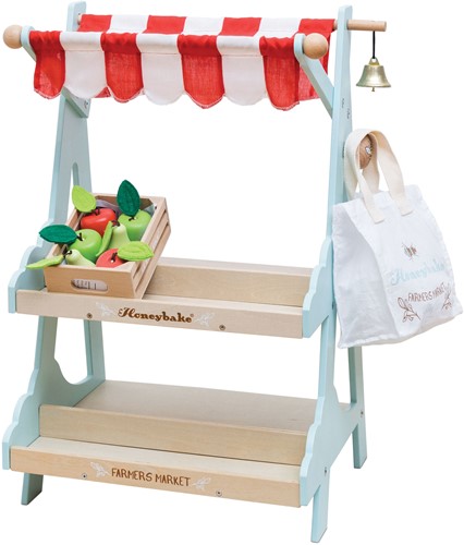 LTV - Wooden Market Stall & Fruit Play Food Crate - FSC 100%