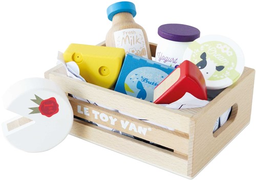 LTV - Cheese & Dairy Wooden Market Crate - FSC 100%