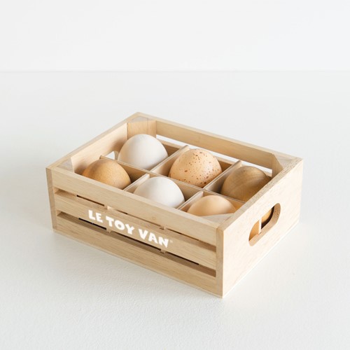 LTV - Farm Eggs Wooden Market Crate - FSC 100%