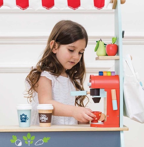 LTV - Wooden Toy Coffee Machine & Pods - FSC 100%-3