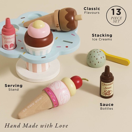 LTV - Wooden Ice Cream Stand & Toppings - FSC 100%-2