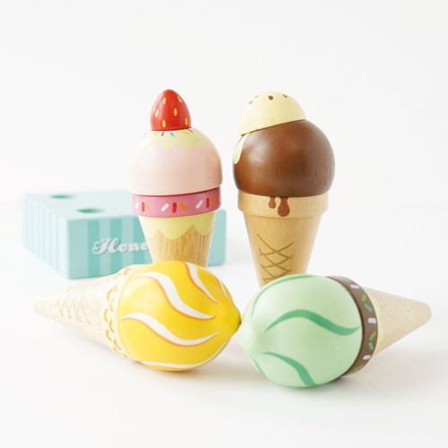 LTV - Wooden Ice Cream Cones Set - FSC 100%-2