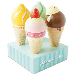 LTV - Wooden Ice Cream Cones Set - FSC 100%
