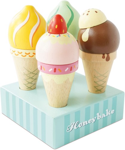 LTV - Wooden Ice Cream Cones Set - FSC 100%