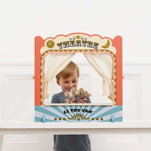 LTV - Tabletop Puppet Wooden Theatre - FSC 100%-2