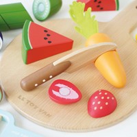 LTV - Wooden Chopping Board & Sliceable Play Food - FSC 100%-2