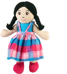 Lanka Kade - Lappenpop - Meisje - blanke huid, zwart haar