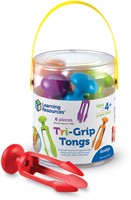Learning Resources - Tri-Grip Tongs (Set of 6)