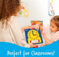 Learning Resources - Write & Wipe Demonstration Clock-3