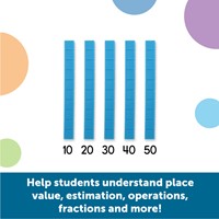 Learning Resources - Plastic Base Ten Rods (Set of 50)-3