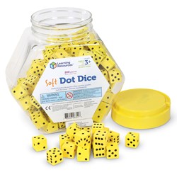 Learning Resources - Soft Foam Dot Dice (Set of 200)