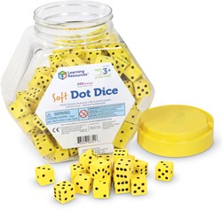 Learning Resources - Soft Foam Dot Dice (Set of 200)